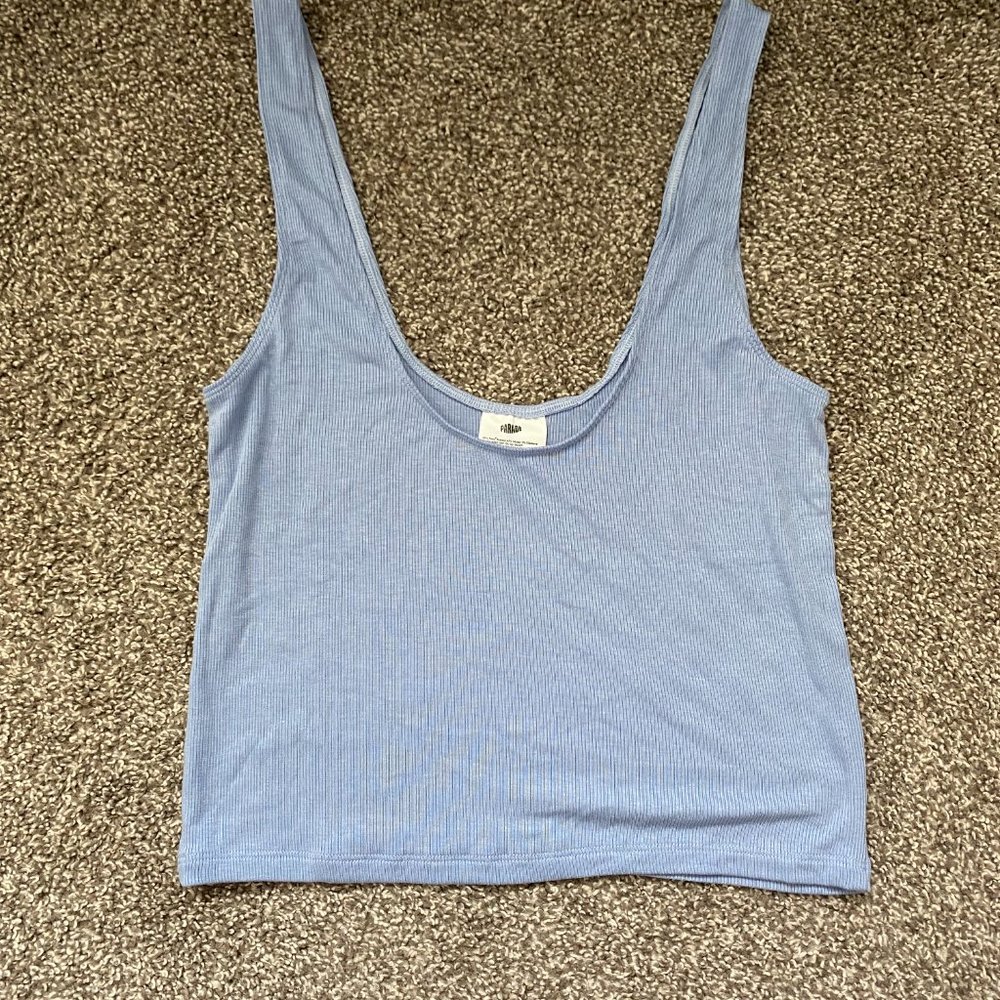 Parade Cropped Ribbed Tank